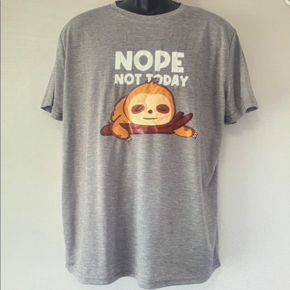 Gray Sloth Graphic T-Shirt